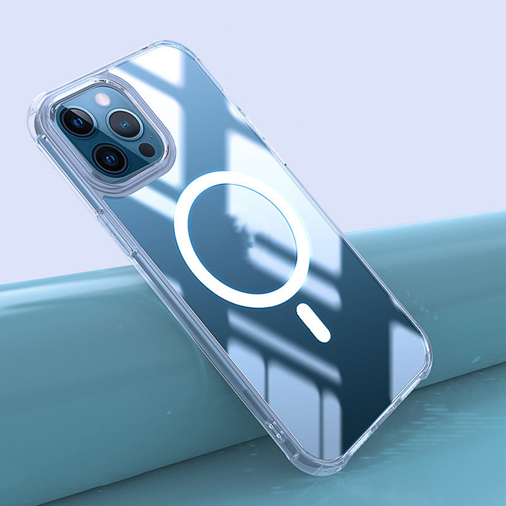 Suitable For S22 Transparent Mobile Phone Case Magnetic Suction