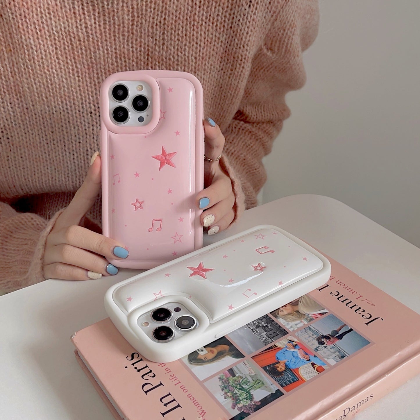 Embroidered Bubble Case Cute Protective Case