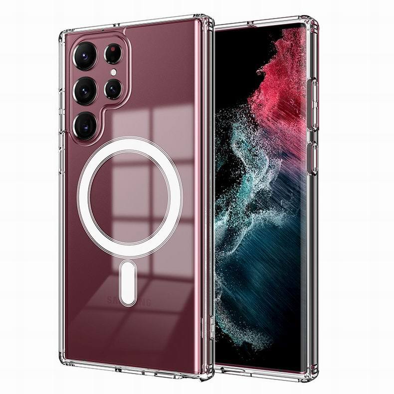 Suitable For S22 Transparent Mobile Phone Case Magnetic Suction