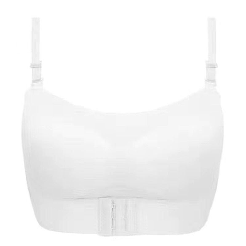 Front Buckle Gathered Non-slip, Anti-sagging, No Trace, No Steel Ring, Women's Underwear, Invisible Strapless Women's Bra Strap