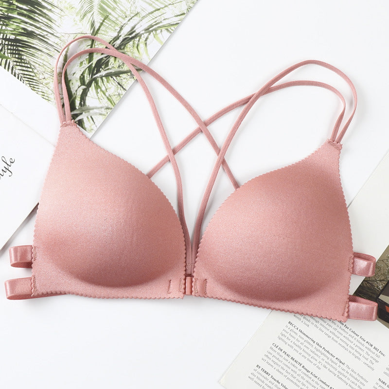 French Triangle Cup Multi-color Sponge Pad One Size Wrapped Chest No Steel Ring Tube Top Sling Palm Rest Bra Underwear