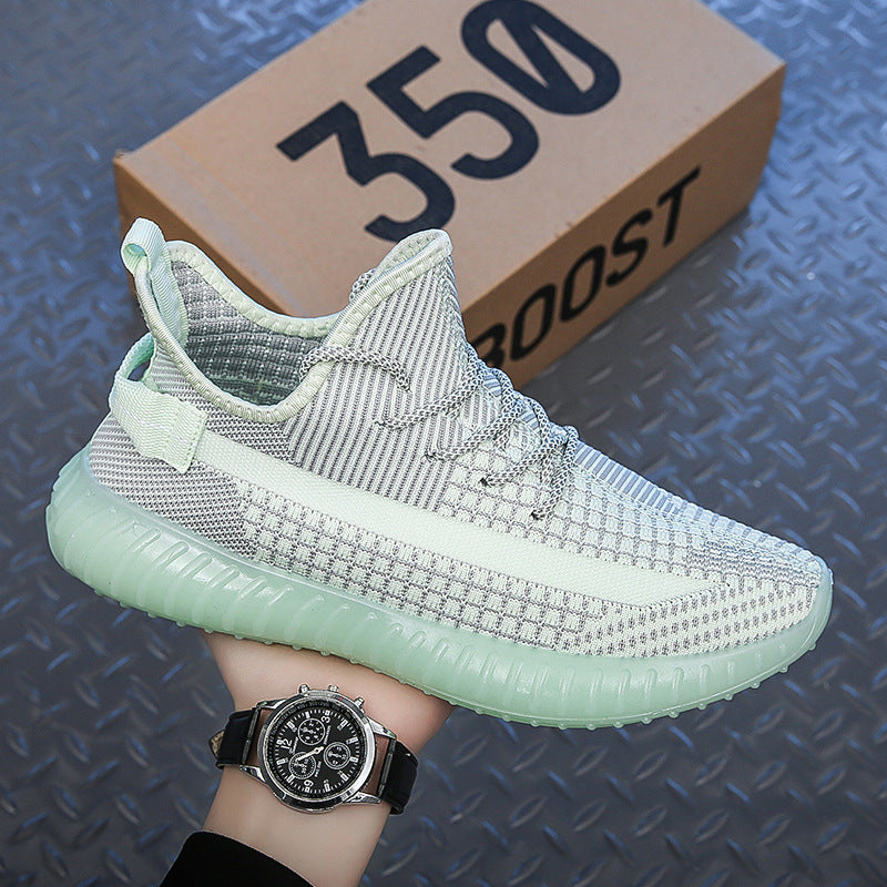 Men&amp;amp;amp;amp;amp;#039;s And Women&amp;amp;amp;amp;amp;#039;s Coconut Shoes  Mesh Breathable Flying Woven Sports Shoes Autumn Popular Running Shoes Couple Models