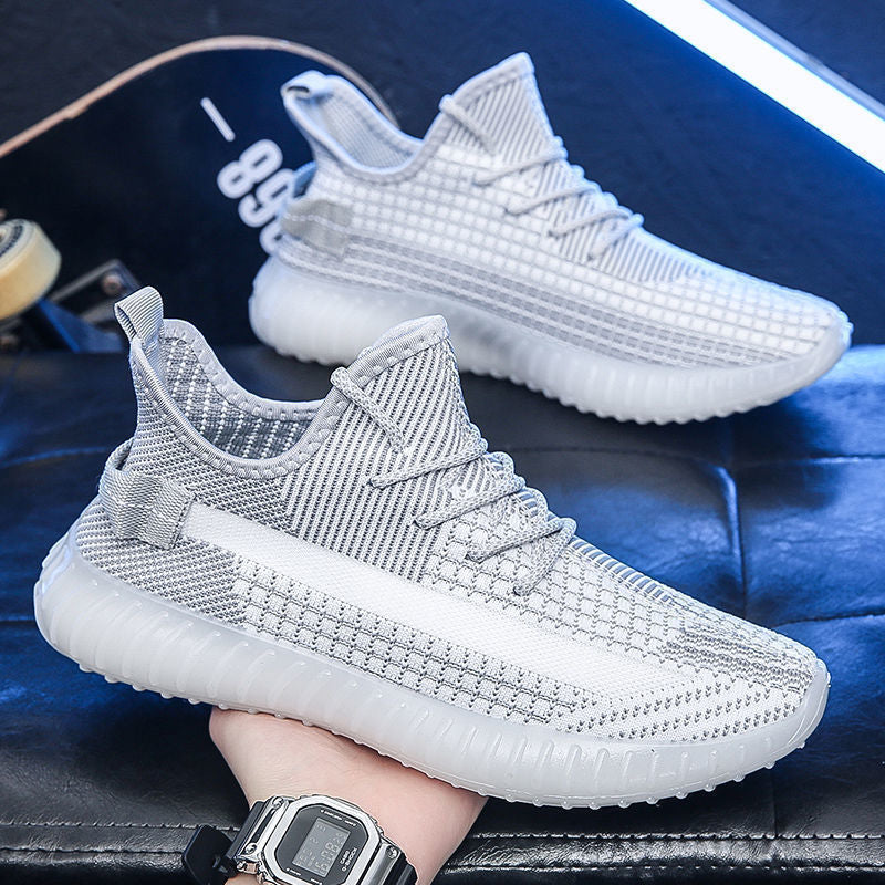 Men&amp;amp;amp;amp;amp;#039;s And Women&amp;amp;amp;amp;amp;#039;s Coconut Shoes  Mesh Breathable Flying Woven Sports Shoes Autumn Popular Running Shoes Couple Models