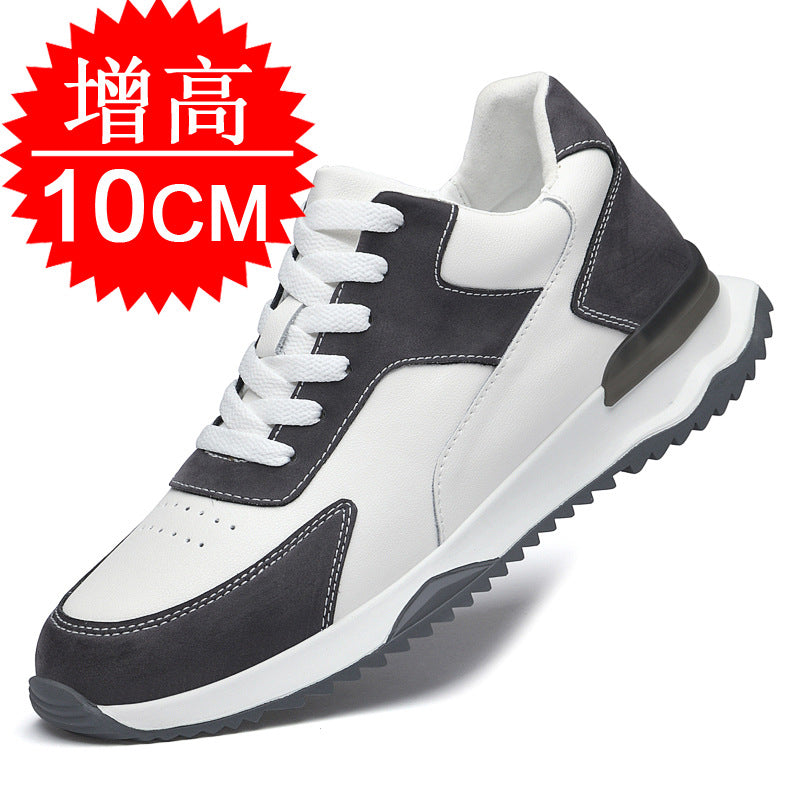 Spring And Summer New Height-increasing Shoes Men's 10cm Casual Invisible Inner Heightening Men's Shoes Thick-soled Small Sports Shoes
