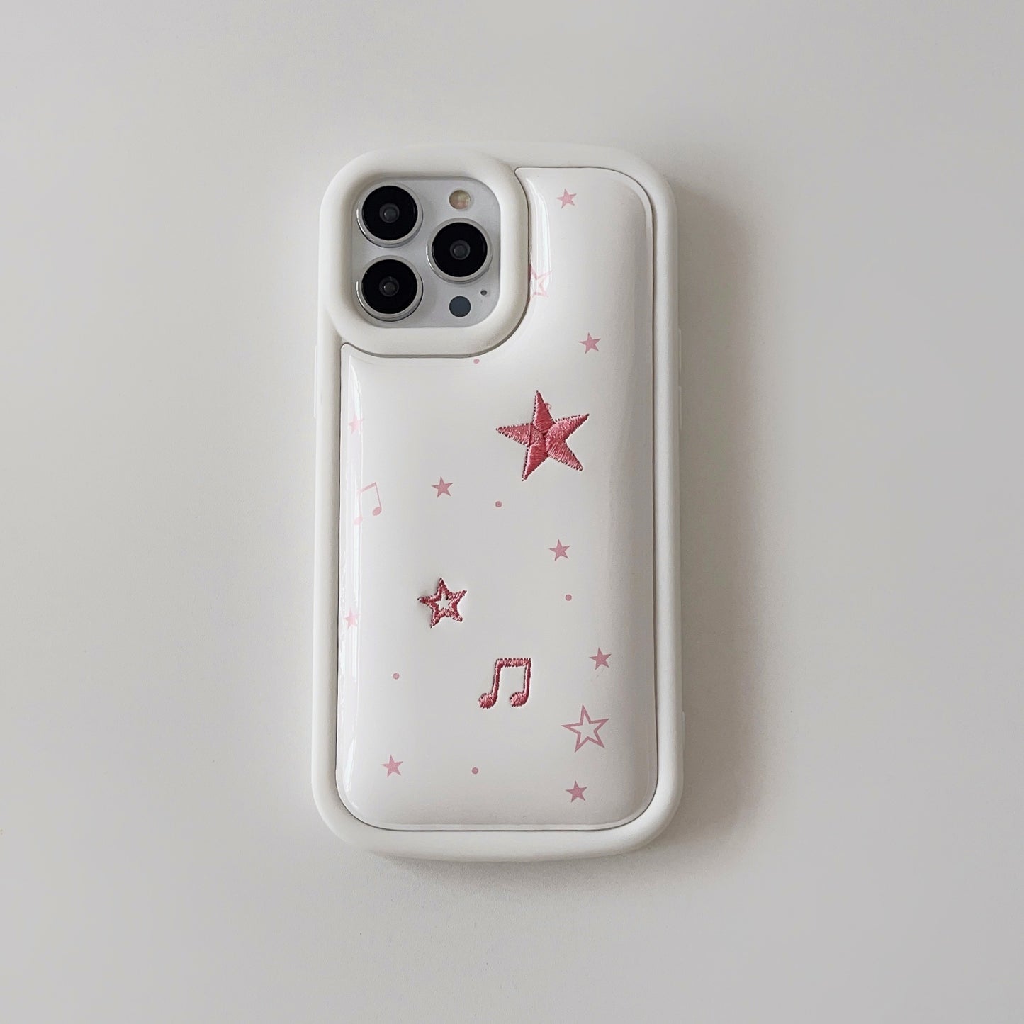 Embroidered Bubble Case Cute Protective Case