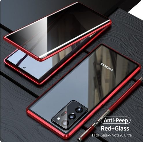 Samsung S23Ultra Anti-peep Magneto Mobile Phone Case S22U/A54 All-inclusive Magnetic Metal Protective Cover
