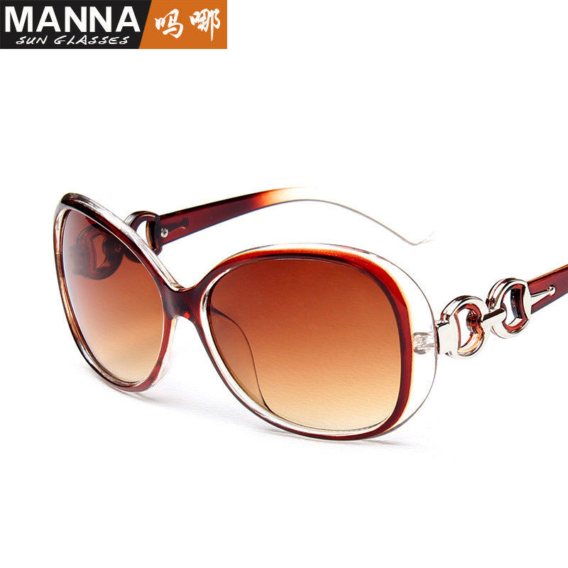 New Fashion Trendy Sunglasses, European And American Trends, Large Frame Sunglasses, Ladies Gradient Color Street Shooting Glasses
