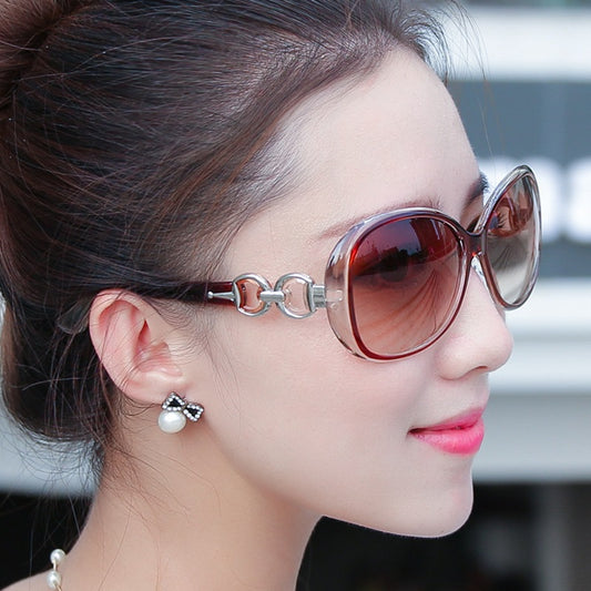 New Fashion Trendy Sunglasses, European And American Trends, Large Frame Sunglasses, Ladies Gradient Color Street Shooting Glasses