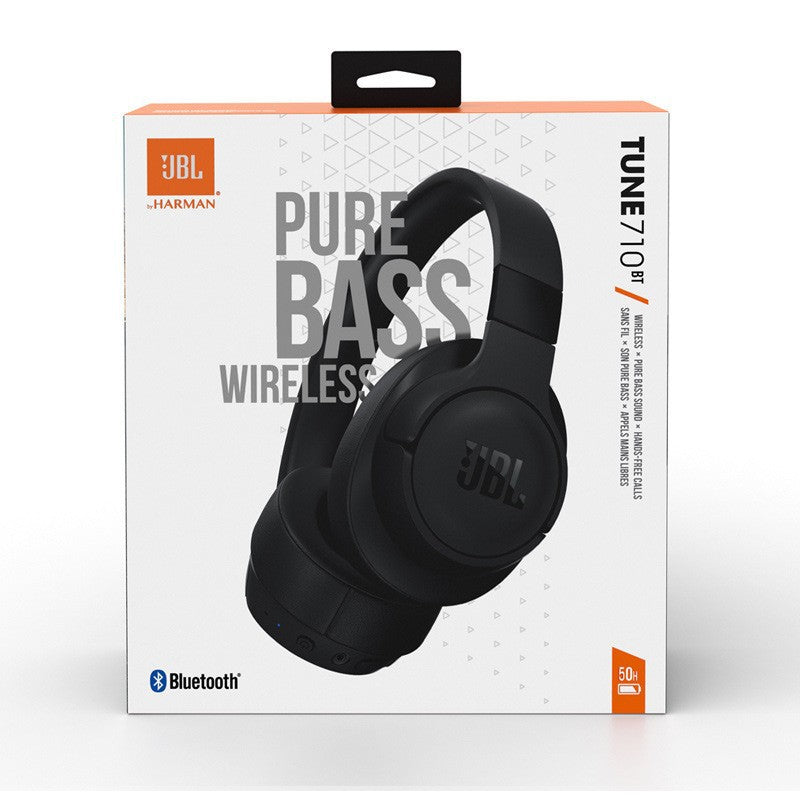 New T710BT Head-mounted Wireless Bluetooth Headset Subwoofer HIFI Call Noise Reduction Portable