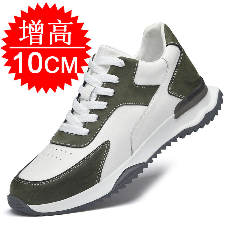 Spring And Summer New Height-increasing Shoes Men's 10cm Casual Invisible Inner Heightening Men's Shoes Thick-soled Small Sports Shoes