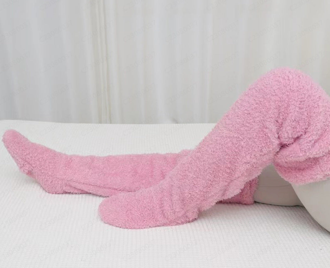 Autumn And Winter Stockings Knee Pads Warm High Socks For Girls