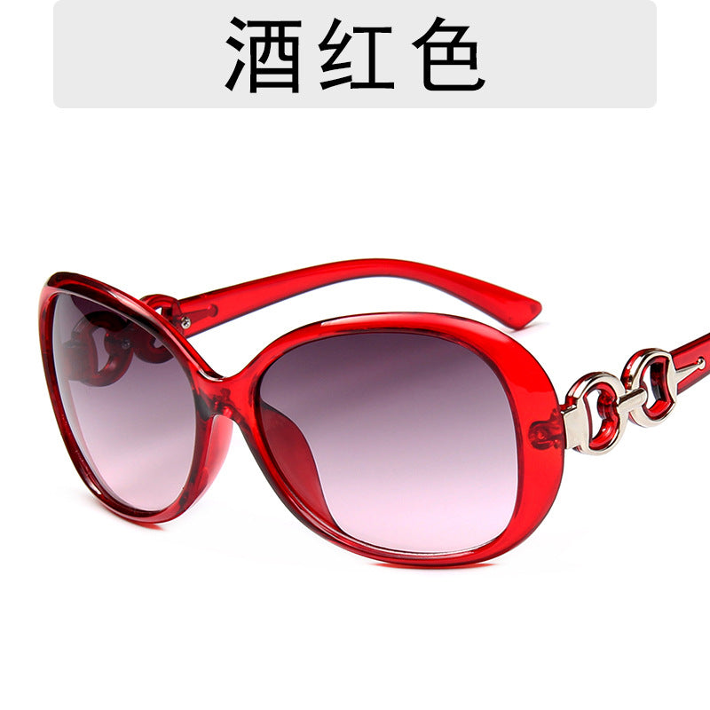 New Fashion Trendy Sunglasses, European And American Trends, Large Frame Sunglasses, Ladies Gradient Color Street Shooting Glasses