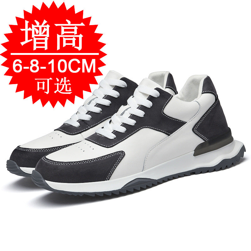 Spring And Summer New Height-increasing Shoes Men's 10cm Casual Invisible Inner Heightening Men's Shoes Thick-soled Small Sports Shoes