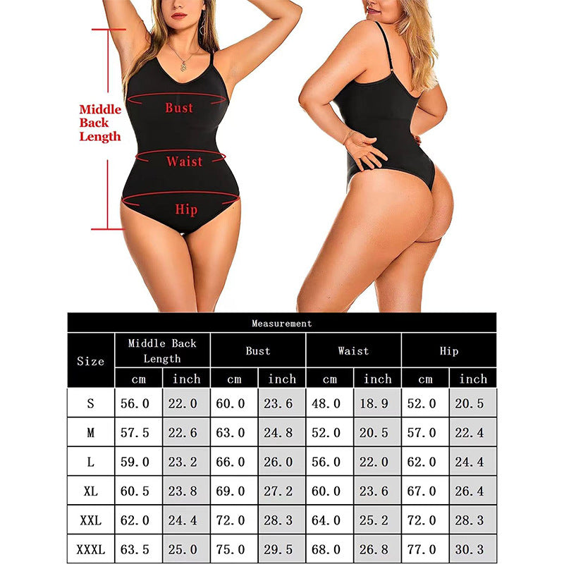 New Seamless Hip-lifting Thong Corset Suspenders Body-shaping Jumpsuit