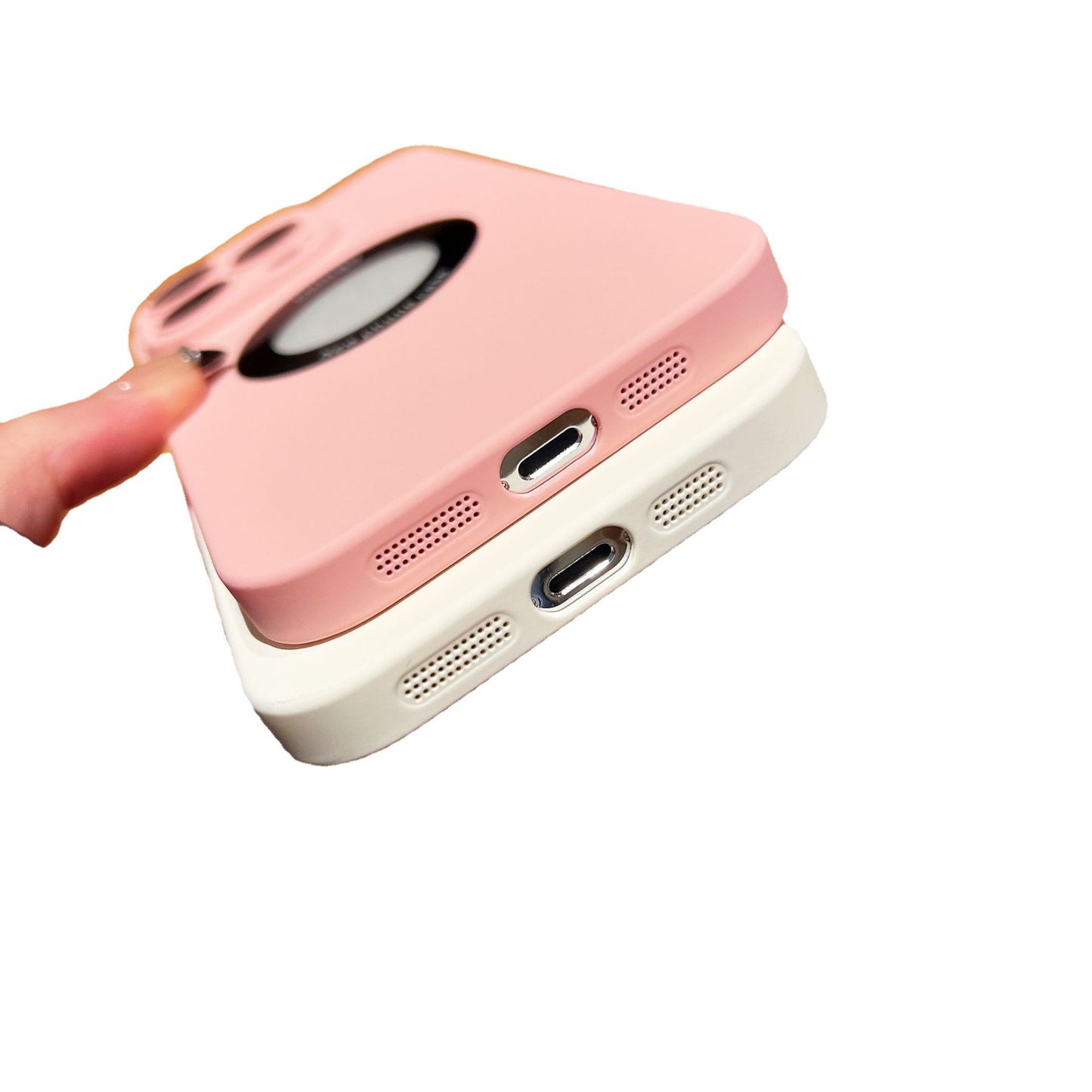 Applicable To IPhone14PRO Mobile Phone Case All-inclusive Solid Color Matte PC Transparent Leakage Label MagSafe Magnetic Suction Apple 13