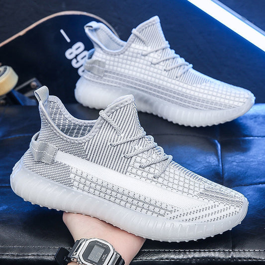 Men&amp;amp;amp;amp;amp;#039;s And Women&amp;amp;amp;amp;amp;#039;s Coconut Shoes  Mesh Breathable Flying Woven Sports Shoes Autumn Popular Running Shoes Couple Models