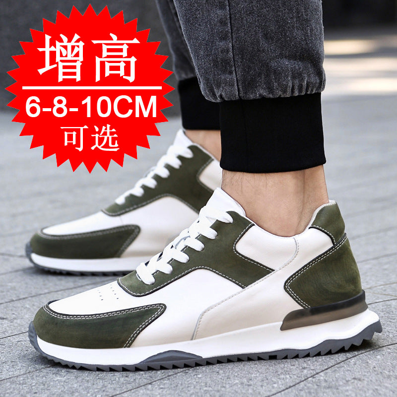 Spring And Summer New Height-increasing Shoes Men's 10cm Casual Invisible Inner Heightening Men's Shoes Thick-soled Small Sports Shoes