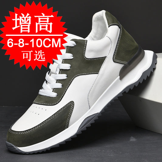 Spring And Summer New Height-increasing Shoes Men's 10cm Casual Invisible Inner Heightening Men's Shoes Thick-soled Small Sports Shoes